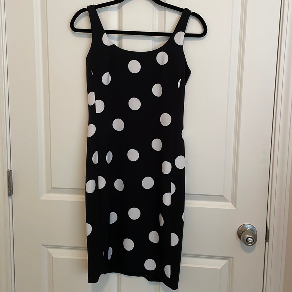 Karl Lagerfeld Paris Black and White Sheath Dress Size 2